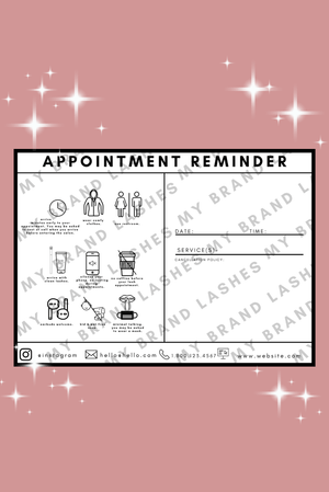 DOWNLOAD & PRINT - APPOINTMENT REMINDER CARDS