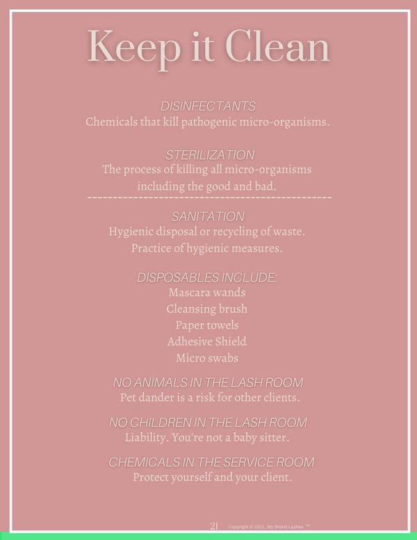 LASH MANUAL - DIGITAL/DOWNLOAD & PRINT