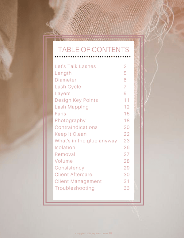 LASH MANUAL - DIGITAL/DOWNLOAD & PRINT