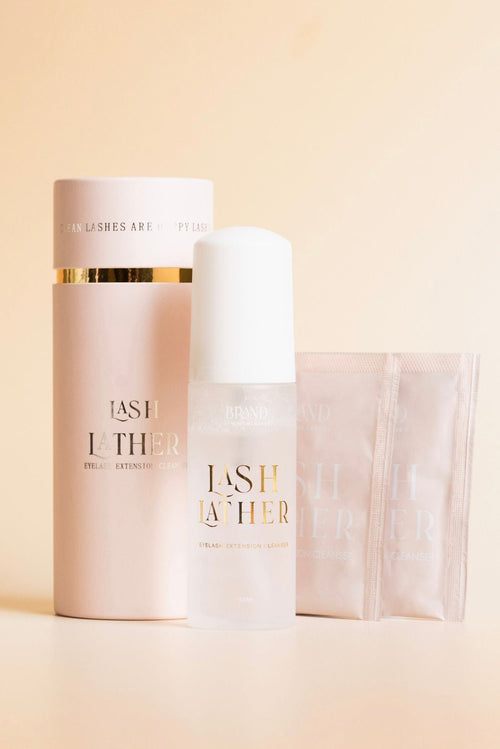 LASH LATHER CLEANSER PACK WITH PUMP BOTTLE